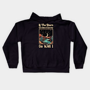 if the stars were made to worship so will i Kids Hoodie